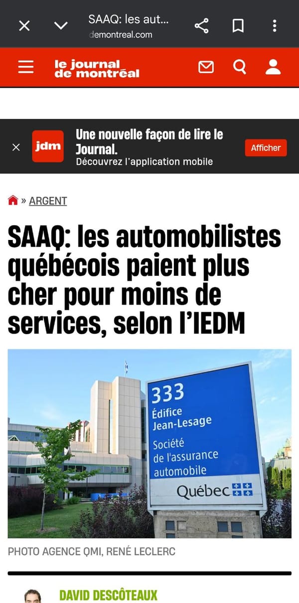 Quebec's SAAQ Saga: Paying Premium Prices for Peanuts – A French-Fried Tax Trap?
