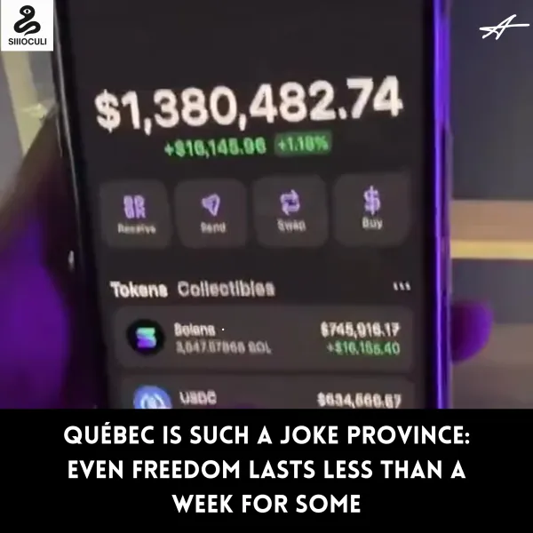 Québec Is Such a Joke Province: Even Freedom Lasts Less Than a Week for Some